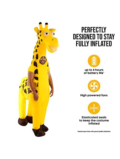 Morph Inflatable Giraffe Costume Adults Giant Animal Suit Funny Unique Fancy Dress Up