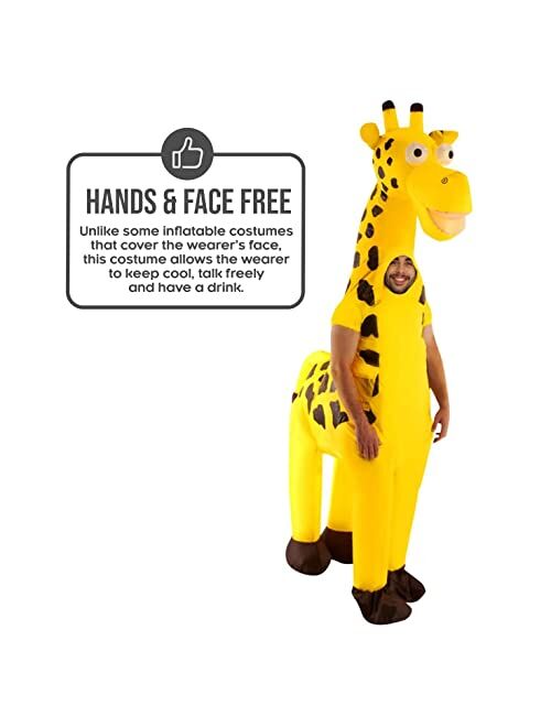 Morph Inflatable Giraffe Costume Adults Giant Animal Suit Funny Unique Fancy Dress Up