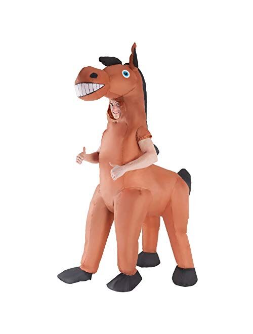 Morph Inflatable Horse Costume Adults Giant Animal Suit Funny Unique Fancy Dress Up