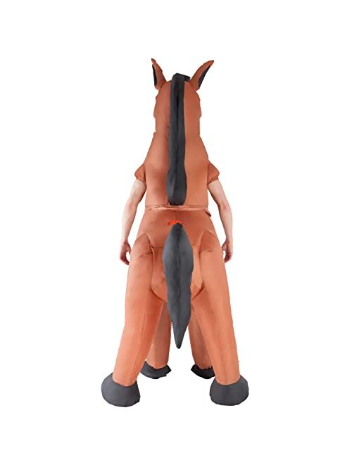 Morph Inflatable Horse Costume Adults Giant Animal Suit Funny Unique Fancy Dress Up