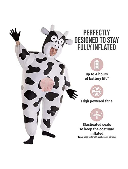 Morph Giant Inflatable Cow Halloween Animal Costume for Adults