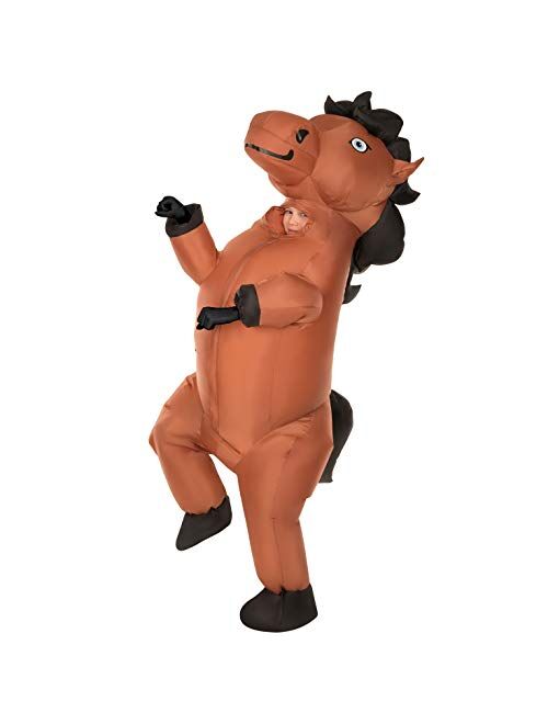 Morphsuits Giant Inflatable Prancing Horse Halloween Animal Costume for Kids, One Size (MCKSGIHO)