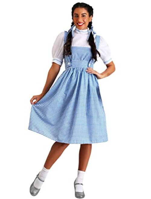 Fun Costumes Adult Dorothy Costume Women's Long Blue Gingham Dress