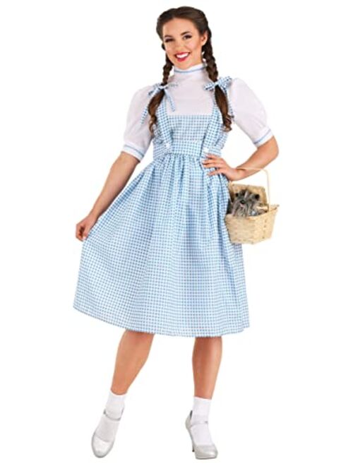 Fun Costumes Adult Dorothy Costume Women's Long Blue Gingham Dress