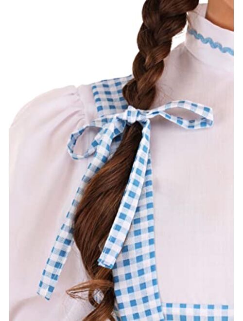 Fun Costumes Adult Dorothy Costume Women's Long Blue Gingham Dress