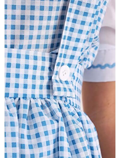 Fun Costumes Adult Dorothy Costume Women's Long Blue Gingham Dress