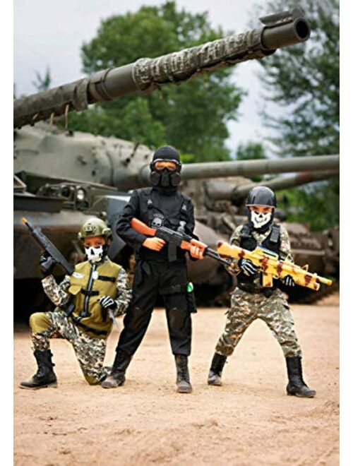 Fun Costumes Kids Camo Trooper Costume Tactical Vest Camouflage Army Costume Child