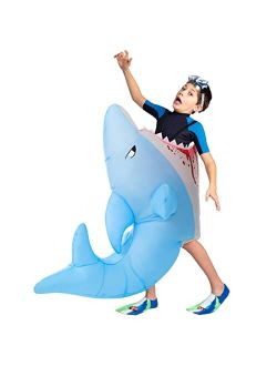 Inflatable Shark Costume Kids Attack Bite Outfit Halloween Costumes for Kids