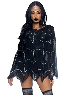 Women's Spiderweb Poncho Costume