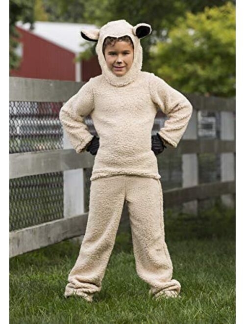 Fun Costumes Wooly Sheep Costume for Kids Little Lamb Costume for Children