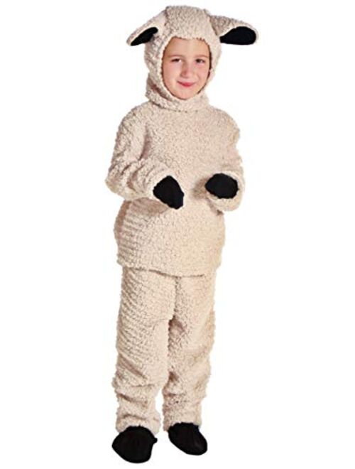 Fun Costumes Wooly Sheep Costume for Kids Little Lamb Costume for Children