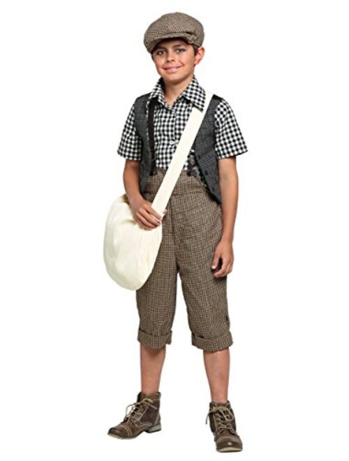 Fun Costumes Kid's 20s Newsie Costume Newsboy Outfit for Boys