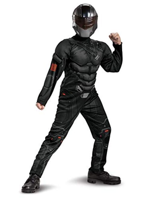 Disguise Snake Eyes Costume for Kids, Official GI Joe Costume with Muscles and Mask