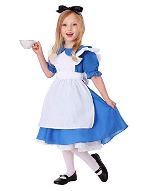 Fun Costumes Deluxe Toddler Alice in Wonderland Costume Alice in Wonderland Dress for Girls