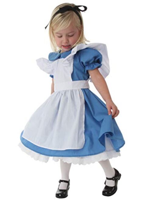 Fun Costumes Deluxe Toddler Alice in Wonderland Costume Alice in Wonderland Dress for Girls