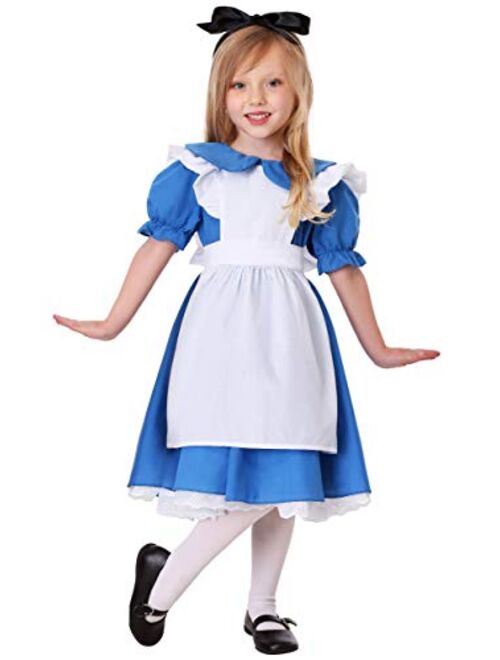 Fun Costumes Deluxe Toddler Alice in Wonderland Costume Alice in Wonderland Dress for Girls