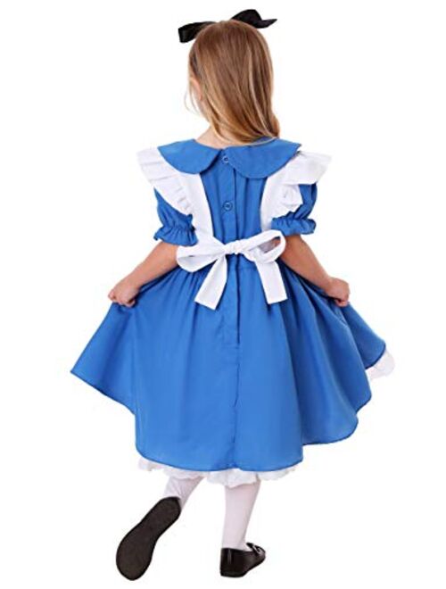 Fun Costumes Deluxe Toddler Alice in Wonderland Costume Alice in Wonderland Dress for Girls