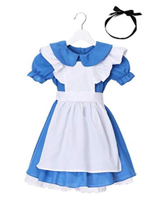 Fun Costumes Deluxe Toddler Alice in Wonderland Costume Alice in Wonderland Dress for Girls