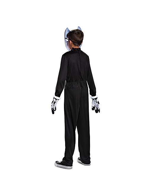 Disguise Bendy Costume for Kids, Bendy and The Ink Machine Video Game Themed Character Jumpsuit