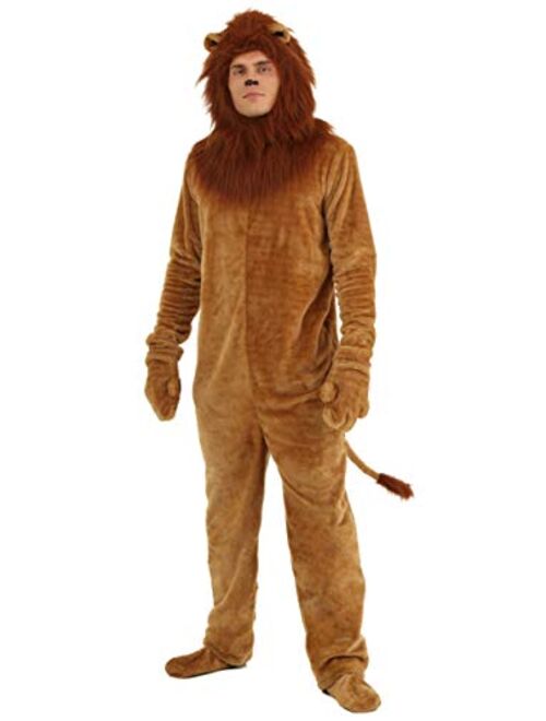 Fun Costumes Adult Deluxe Lion Costume Plus Size Lion Bodysuit