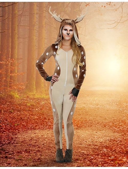 Fun Costumes Adult Deer Costume for Women Cute Women's Fawn Costume for Adults