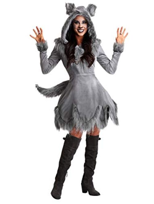 Fun Costumes Womens Wolf Costume Adult Grey Wolf Costume Dress