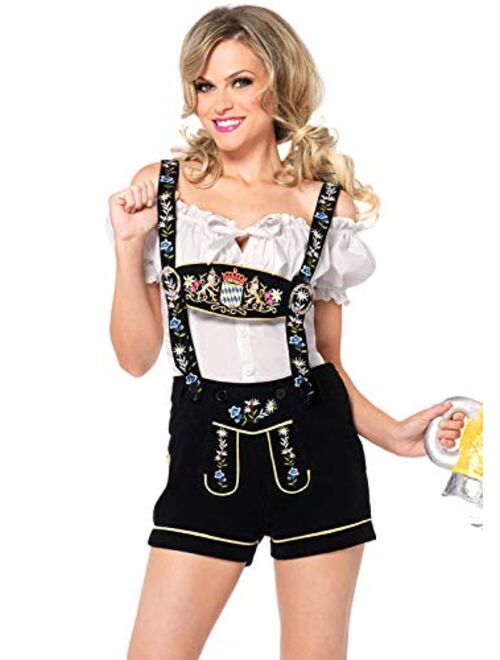 Leg Avenue Women's 2 Piece Edelweiss Lederhosen Oktoberfest Costume