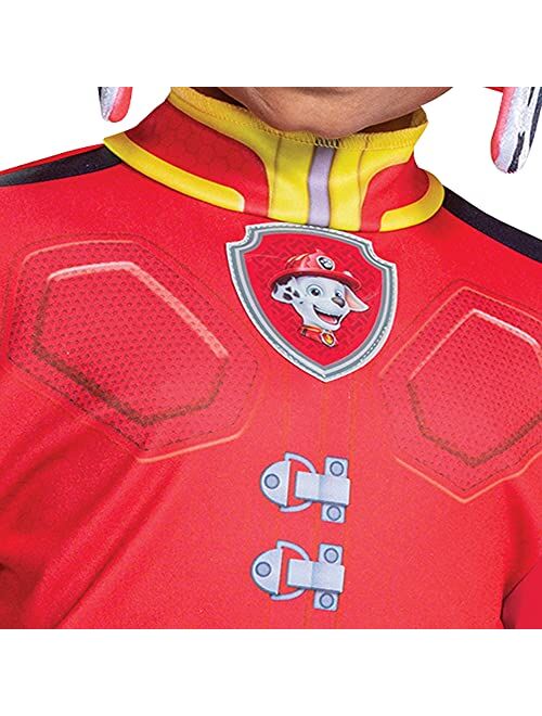 Disguise Paw Patrol Marshall Costume Hat and Jumpsuit for Boys, Paw Patrol Movie Character Outfit with Badge