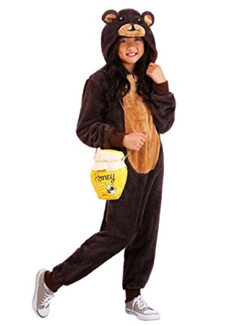 Fun Costumes Brown Bear Onesie Kid's Costume