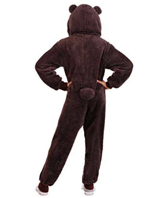 Fun Costumes Brown Bear Onesie Kid's Costume