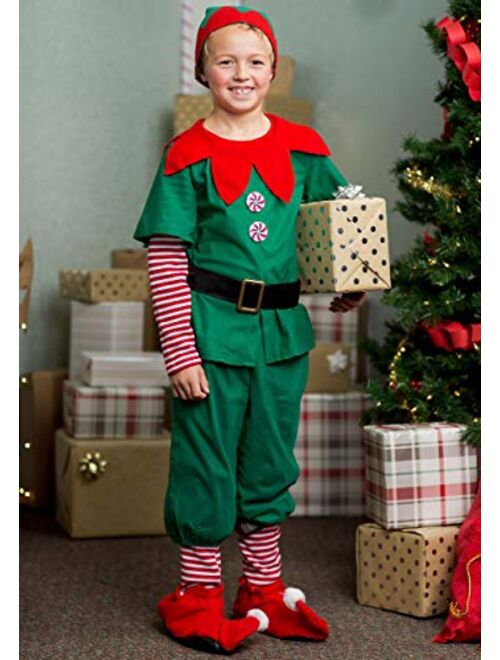 Fun Costumes Holiday Elf Costume for Kids Boys Christmas Elf Outfit