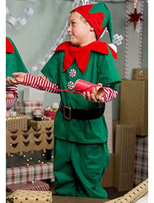 Fun Costumes Holiday Elf Costume for Kids Boys Christmas Elf Outfit