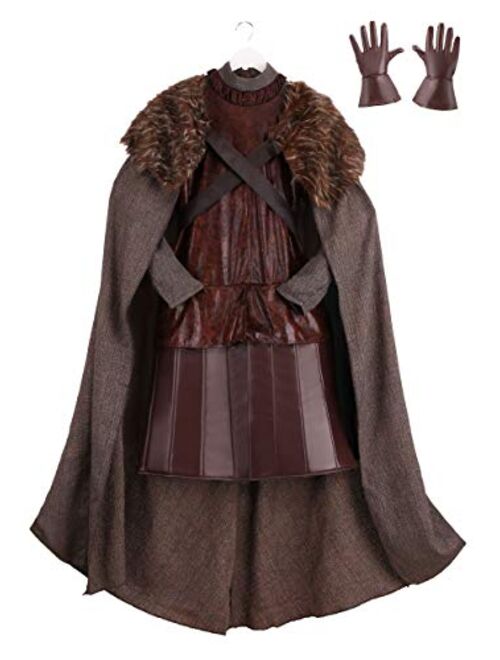 Fun Costumes Adult Northern King Costume Mens Renaissance Costume with Faux Fur Cape