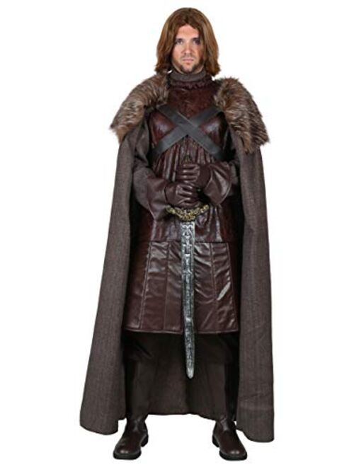 Fun Costumes Adult Northern King Costume Mens Renaissance Costume with Faux Fur Cape