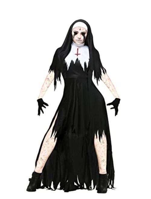 Fun Costumes Women's Dreadful Nun Costume