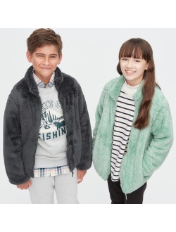 Fluffy Yarn Fleece Full-Zip Jacket