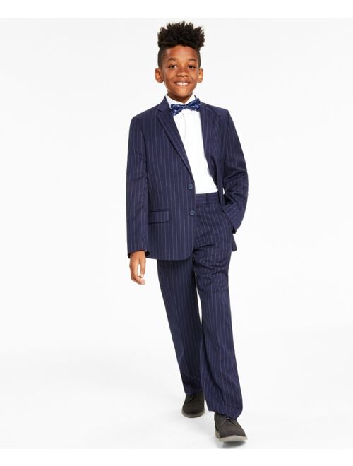 TOMMY HILFIGER Big Boys Stretch Chalk Stripe Suit Jacket