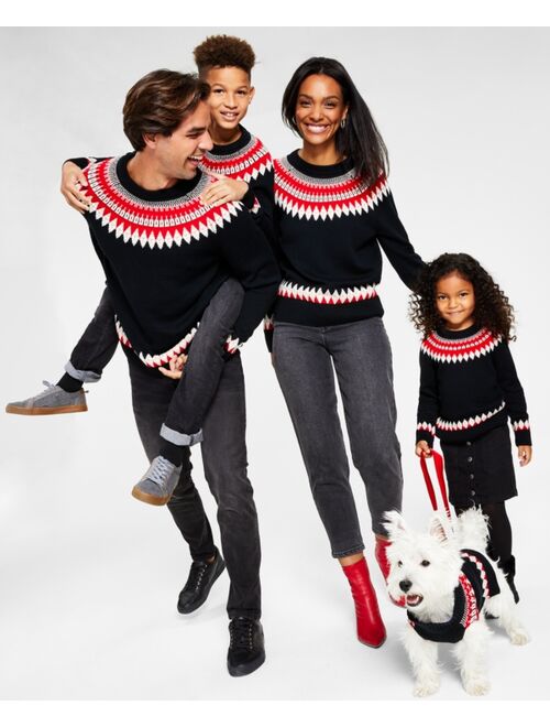 CHARTER CLUB Big Boys Fair Isle Mock Neck Holiday Sweater, Created for Macy's