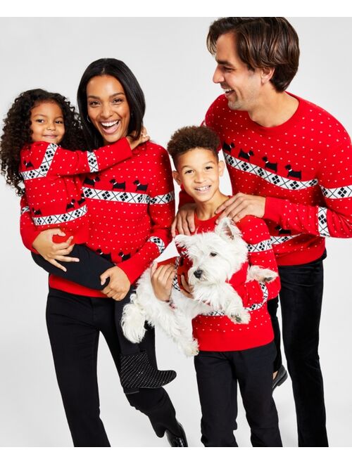 CHARTER CLUB Big Boys Walking Scottie Holiday Sweater, Created for Macy's