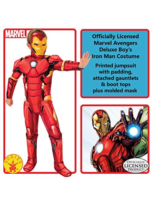 Rubie's Boy's Marvel Avengers Deluxe Iron Man Costume