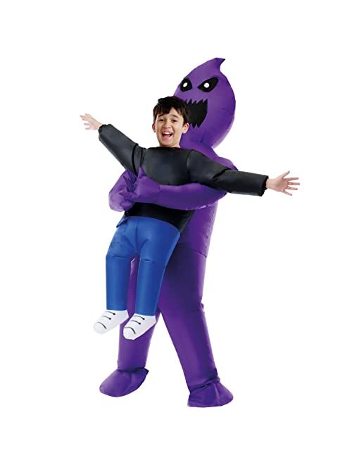 Morph Inflatable Boys Ghost Costume Kids Purple Ghoul Phantom Scary Halloween Costumes for Kids