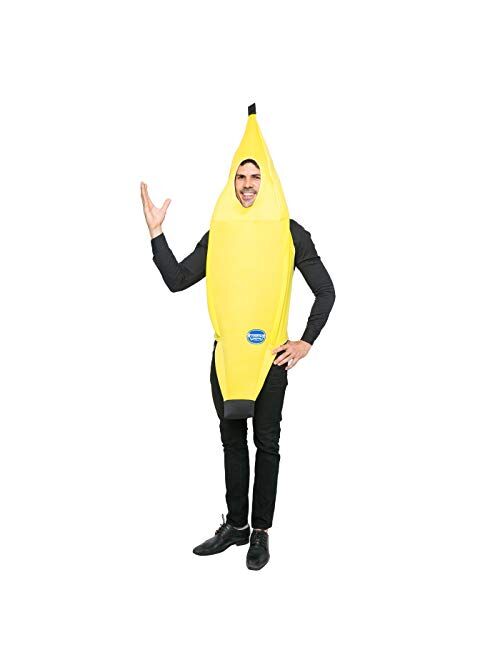 Spooktacular Creations Appealing Banana Costume Adult Deluxe Set for Halloween Dress Up Party and Roleplay Cosplay