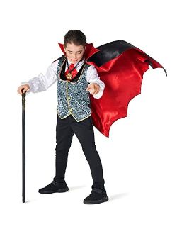 Costumes Kids Vampire Costume Boys Vampire Cape Dracula Outfit Toddler Scary Halloween Costume For Boys