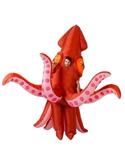 Inflatable Costume Full Body Squid Air Blow-up Deluxe Halloween Costume - Adult Size