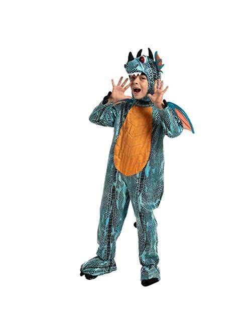 Spooktacular Creations Halloween Child Unisex Purple Dragon Costume Deluxe Dinosaurs Costume Set for kids Toddler Halloween Infant Trick or Treating Party, Dress Up-3T