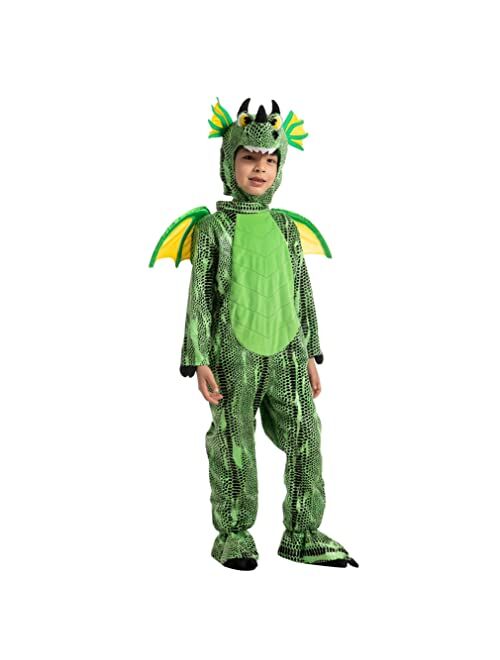 Spooktacular Creations Halloween Child Unisex Purple Dragon Costume Deluxe Dinosaurs Costume Set for kids Toddler Halloween Infant Trick or Treating Party, Dress Up-3T