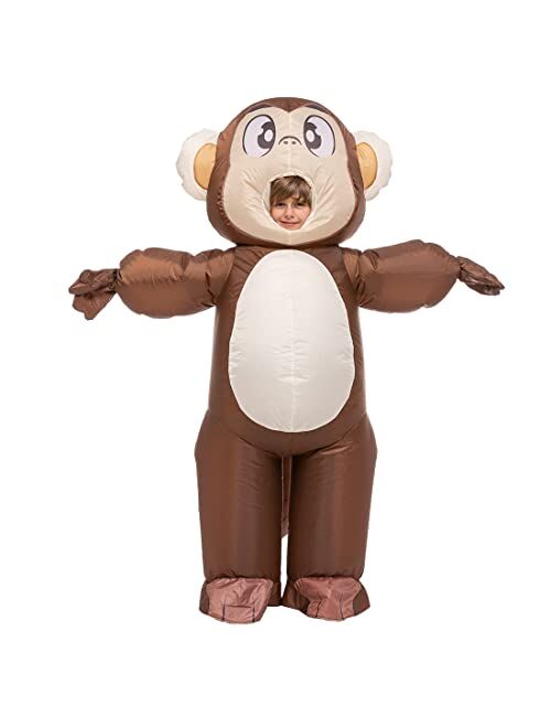 Spooktacular Creations Inflatable Halloween Costume Unisex Monkey Full Body Monkey Inflatable Costume - Child