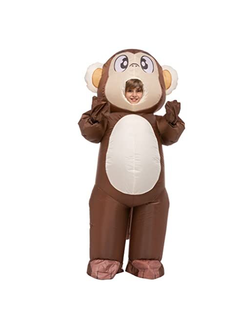 Spooktacular Creations Inflatable Halloween Costume Unisex Monkey Full Body Monkey Inflatable Costume - Child