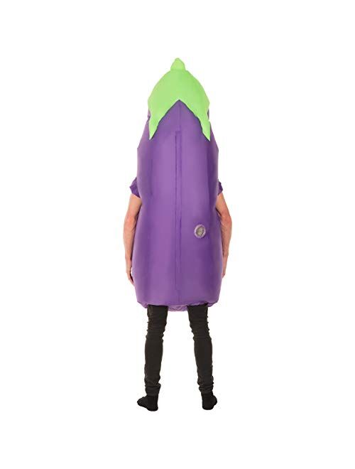 Buy Morph Giant Inflatable Eggplant Emoji Halloween Costume for Adults ...