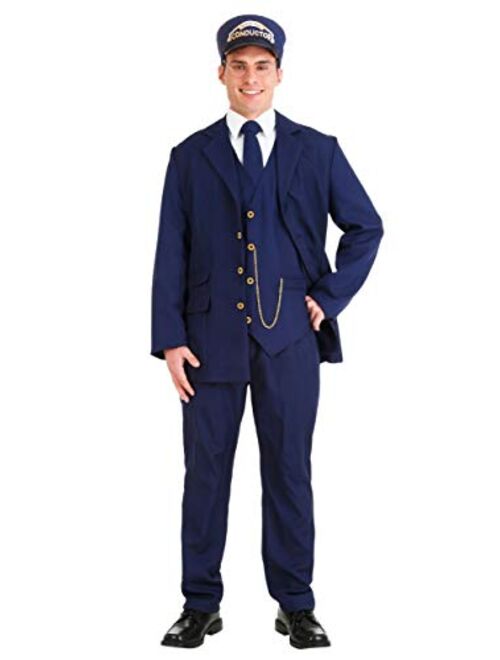 Fun Costumes North Pole Train Conductor Costume for Adults